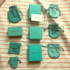 Tiffany & company boxes and pouches